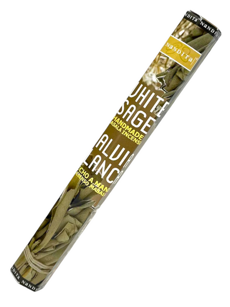 White Sage Salvia Blanca Masala Incense Sticks For Spiritual Cleansing, Purification, Calm Emotions, ETC.