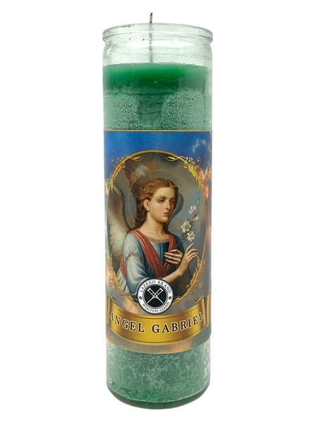 Archangel Gabriel The Powerful Messenger Of God Green 7 Day Prayer Candle For Pregnancy, Strength, Protection, Communication, ETC.