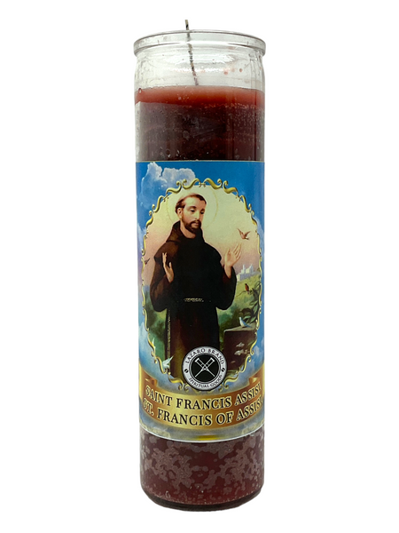 Saint Francis Of Assisi The Patron Animals & Environmental Activist Brown 7 Day Prayer Candle To Unite Families, Find Lost People, Heal Emotional Wounds, ETC.