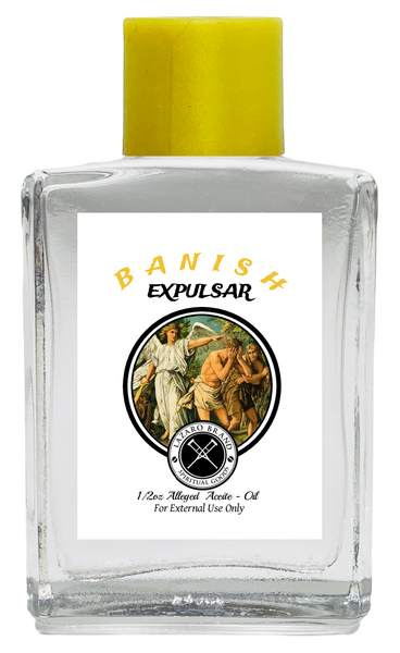 Banish Expulsar Spiritual Oil To Send Negative Forces Away, Go Away Enemies, Run Devil Run, ETC. (CLEAR) 1/2 oz