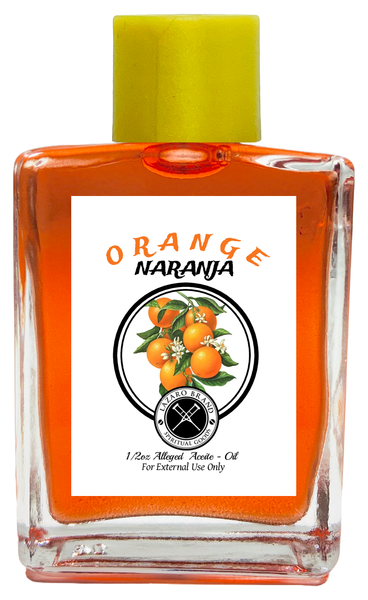 Orange Naranja Spiritual Oil For Elegance, Beauty, Good Luck, ETC. (ORANGE) 1/2 oz