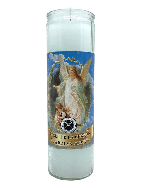 Guardian Angel Angel De La Guardia White 7 Day Prayer Candle For Protection, Guidance, Support, ETC.