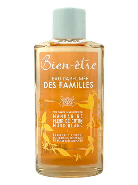 L’Eau Perfume Des Familles Cotton Flower Mandarine Fleur De Coton Musc Blanc 250ml Glass Bottle Eau De Cologne