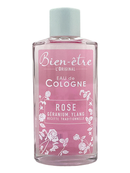 Rose Geranium Ylang 250ml Glass Bottle Eau De Cologne