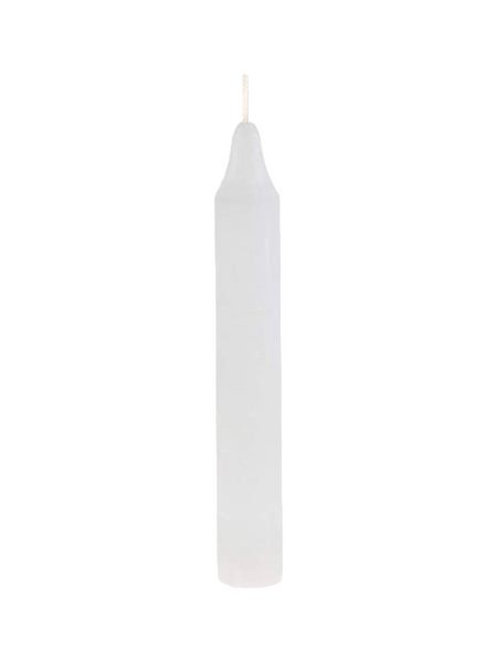 White 4" Taper Candle For Spiritual & Decorative Purposes