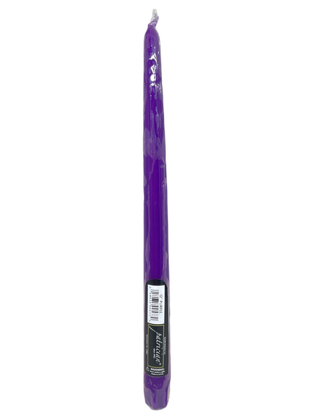 Purple Patrician Premium Hand Dipped 12” Taper Candle For Spiritual & Decorative Purposes