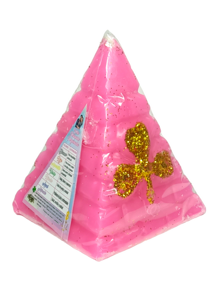 Pyramid Pink Scented Candle Vela Piramide Perfumada For Good Luck, Success, Better Mood, ETC. 4"