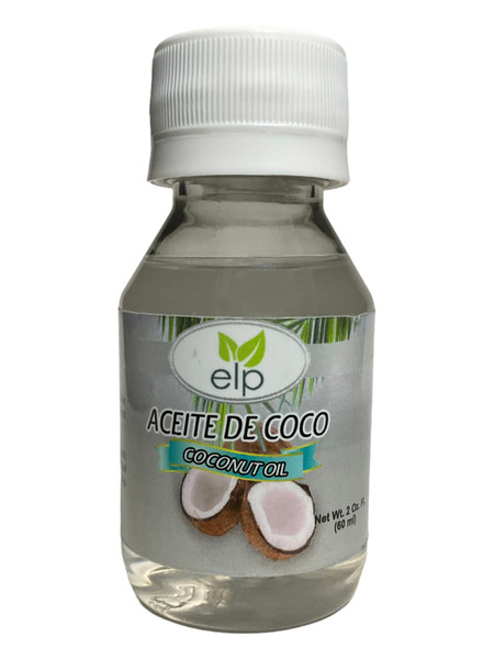 Coconut Oil Aceite De Coco 2oz (60ml) Made In Dominican Republic