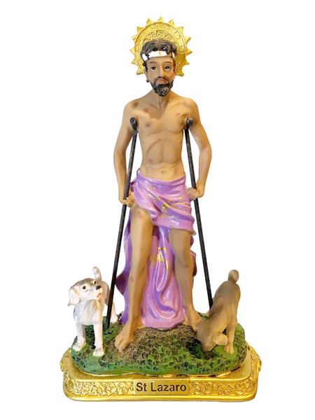Saint Lazarus San Lazaro The Patron Saint Of Healing 5" Statue For Protection, Recovery, Break Addictions, ETC.