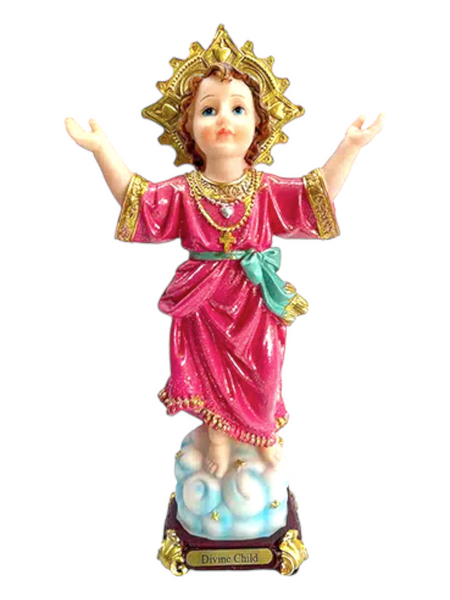 Divine Child Jesus Divino Nino Standing On Clouds 5" Statue To Alleviate Suffering, Inner Peace, Divine Blessings, ETC.