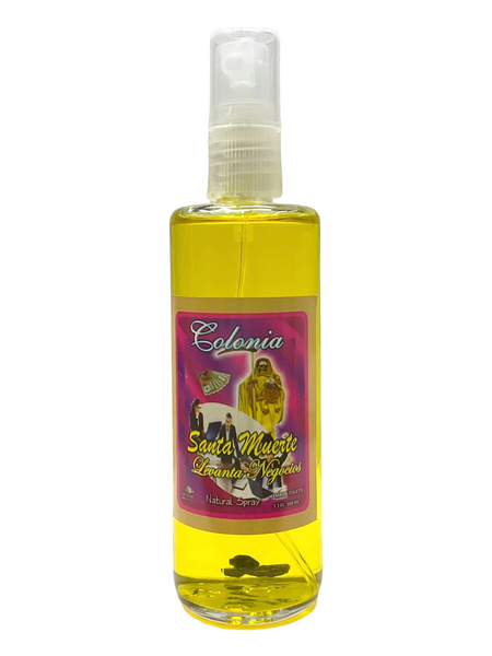 Colonia Santa Muerte Levanta Negocio Spray 3.3oz For Protection, Positive Changes, Open Road, ETC.