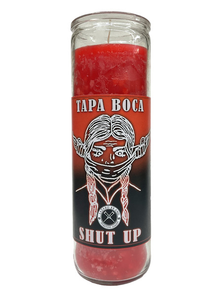 Shut Up Tapa Boca 7 Day Prayer Candle For Jinx Removal, Stop Evil, Remove Curses, ETC.