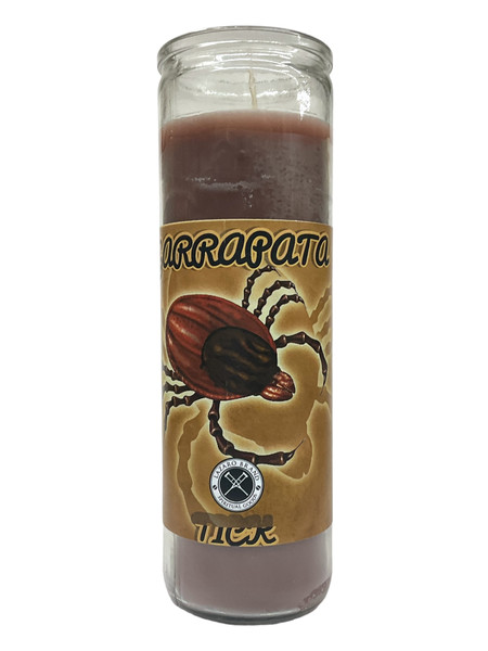 Tick Garrapata 7 Day Brown Prayer Candle To Dominate, Command, Gain Authority, ETC.