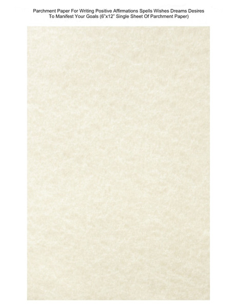 Parchment paper writing