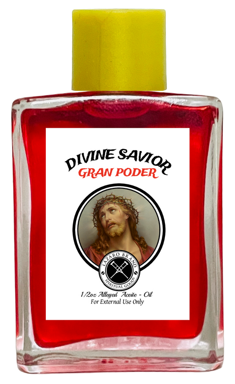 Divine Savior Gran Poder Spiritual Oil To Fight Against All Evils & Protect Your Soul (RED) 1/2 oz