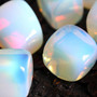 Opalite / Cube Tumbled Gemstone / Communication, Transition & Stabilize Mood Swings / (1 piece) / Use during transitions to maintain emotional balance.  