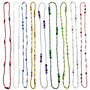 Orisha Oya Fancy Eleke Bead 40" Spiritual Necklace For Protection, Transformation, Road Opening, ETC. 