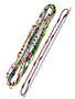 Orisha Oya Fancy Eleke Bead 40" Spiritual Necklace For Protection, Transformation, Road Opening, ETC. 