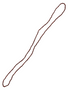 Orisha Oya Eleke Bead 40" Spiritual Necklace For Protection, Transformation, Road Opening, ETC. 
