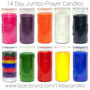Blue 14 Day Jumbo Candle: Peace & Wisdom for Tranquility, Insight & Legal Support – Burn while journaling or preparing for court or mediation