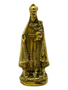 Our Lady Of Charity Caridad Del Cobre Mini Statue: Place in your home for blessings and peace - Brass (3.5”) 