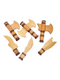 Orisha Shango Cedar Tools / Set of 6 / 5” / Harramientas De Shango  