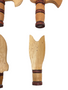 Orisha Shango Cedar Tools / Set of 6 / 5” / Harramientas De Shango  
