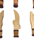 Orisha Shango Cedar Tools / Set of 6 / 5” / Harramientas De Shango  