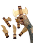 Orisha Shango Cedar Tools / Set of 6 / 5” / Harramientas De Shango  