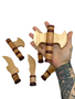 Orisha Shango Cedar Tools / Set of 6 / 5” / Harramientas De Shango  