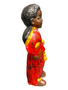 Orisha Eleggua Statue: Guardian Of The Crossroads - Holding Red Mask (8”)