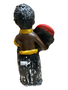Orisha Eleggua Statue: Guardian Of The Crossroads - Holding Black Mask (8”)