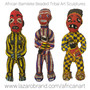 African Bamileke Beaded Female Figure / One of a Kind / 19” / Handcrafted Primitive Tribal Art Sculpture  