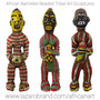 African Bamileke Beaded Female Figure / One of a Kind / 19” / Handcrafted Primitive Tribal Art Sculpture  