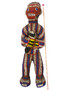 African Bamileke Beaded Male Figure / One of a Kind / 20” / Handcrafted Primitive Tribal Art Sculpture #2  