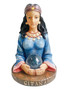 Gypsy Gitana Statue: Spirit Of Luck & Divination - Blue (12”)