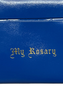 "My Rosary" Vinyl Squeeze Top Rosary Storage Bag For Storing Your Rosary - Keep Safe & Organized (Blue 3")