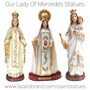 Virgen De Mercede Statue - Holding Child - Queen of Mercy (12")