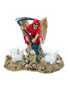 Santa Muerte Statue: Double Votive Candle Holder - Red (6")