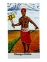 Chango Orisha Laminated Prayer Card: Power & Leadership (Spanish 3.5” x 2”)