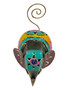 Lucky Elephant with Gray Ears Photo Holder Tin Clip Stand: Spiritual Home Decor (4")