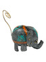 Lucky Elephant with Gray Ears Photo Holder Tin Clip Stand: Spiritual Home Decor (4")