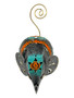 Lucky Elephant with Gray Ears Photo Holder Tin Clip Stand: Spiritual Home Decor (4")