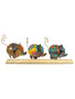 Lucky Elephant with Gray Ears Photo Holder Tin Clip Stand: Spiritual Home Decor (4")
