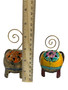 Lucky Elephant with Gray Ears Photo Holder Tin Clip Stand: Spiritual Home Decor (4")