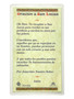 San Lucas Laminated Prayer Card: Healing & Strength (Spanish 4” x 2.5”)