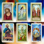 Virgen De Carmen Colorful Laminated Prayer Card: Faith & Devotion (Spanish 4” x 2”)
