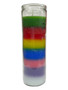 Multicolor 7 Color 7 Day Prayer Candle For Goals, Wishes, Dreams, ETC.