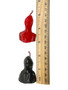 Path Opener Skull Calavera Destrancadera Black & Red Figure Candle For Rituals, Spells, Decoration, ETC.