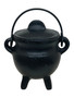 Incense Cauldron / Sacred Vessel / Black / 4.5" / Perfect for Burning Resin, Sage & Herbs, Create a Mystical Atmosphere